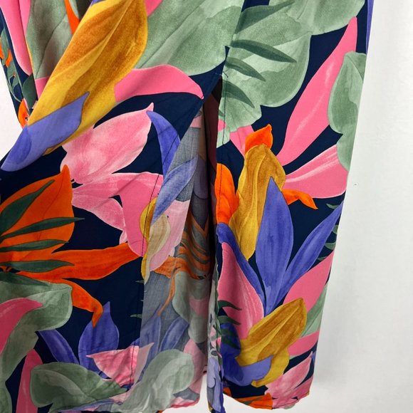 NWT Abel the Label Leonard Floral Leaf Maxi Skirt Slits Size Large L NEW - Picture 6 of 14